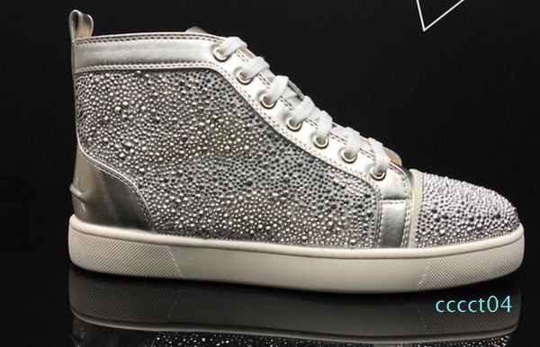 red bottom shoes designer high silver spikes men shoes red bottom sneakers designer leather flat trainers36-46, Black
red bottom shoes designer high silver spikes men shoes red bottom sneakers designer leather flat trainers36-46, Black