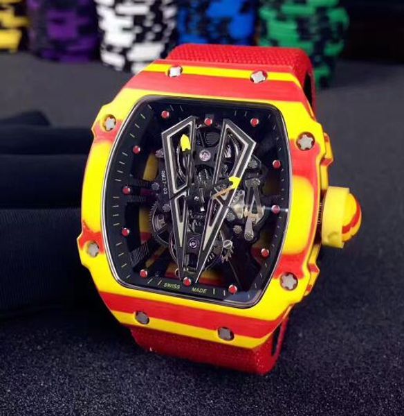 Luxury brand pline crew red carbon fiber ntpt tourbillon automatic men 039 watche bull keleton dial canva trap port man wri twwa 
Luxury brand pline crew red carbon fiber ntpt tourbillon automatic men 039 watche bull keleton dial canva trap port man wri twwa