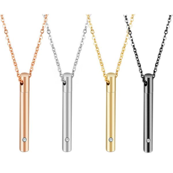 titanium stainless steel womens pet urn ash memorial stick pendant necklace bar openable perfume bottle necklaces gifts jewelry wholesale, Silver
titanium stainless steel womens pet urn ash memorial stick pendant necklace bar openable perfume bottle necklaces gifts jewelry wholesale, Silver