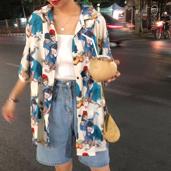 men's t-shirts men women vintage button up t shirt for ulzzang korean style tshirt cardigan clothes harajuku tee graphic clothing, White;black
men's t-shirts men women vintage button up t shirt for ulzzang korean style tshirt cardigan clothes harajuku tee graphic clothing, White;black