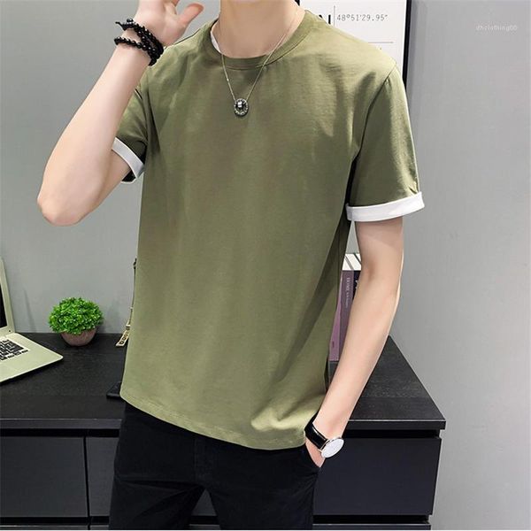 t shirts crew neck short sleeves male clothing casual fashion korean style mens apparel cotton mens designer, White;black
t shirts crew neck short sleeves male clothing casual fashion korean style mens apparel cotton mens designer, White;black