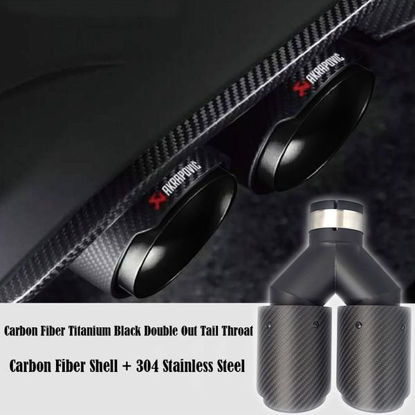 1pcs general dual akrapovic exhaust tip dumb carbon fiber exhaust pipe tail four ak muffler tip
1pcs general dual akrapovic exhaust tip dumb carbon fiber exhaust pipe tail four ak muffler tip