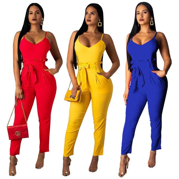 2019 women summer spaghetti strap v-neck high waist jumpsuit casual vintage pencil playsuit 2 color beach holiday romper q221, Black;white
2019 women summer spaghetti strap v-neck high waist jumpsuit casual vintage pencil playsuit 2 color beach holiday romper q221, Black;white