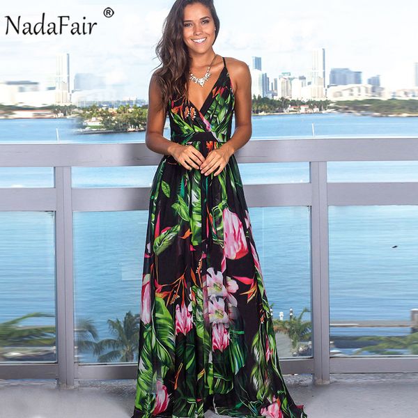 nadafair tropical vintage floral beach maxi dresses plus size backless v neck boho long summer dress women, Black;gray
nadafair tropical vintage floral beach maxi dresses plus size backless v neck boho long summer dress women, Black;gray