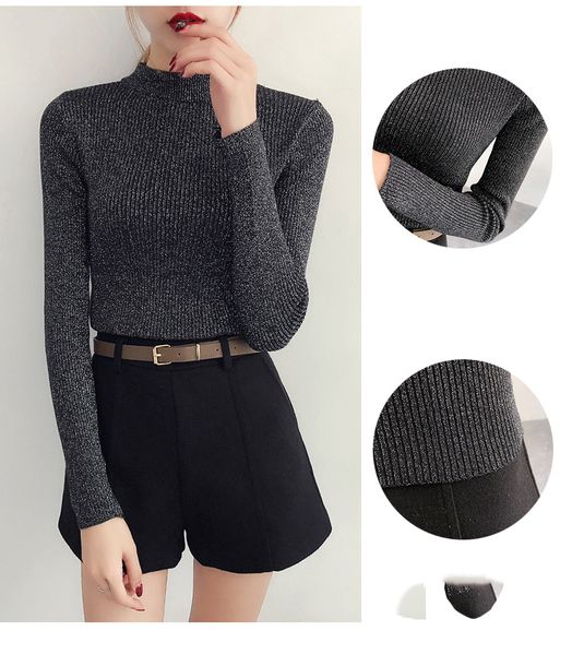 brand fashion designer autumn winter sweater long sleeve pullover women basic sweaters turtleneck korean style knit femme ing, White;black
brand fashion designer autumn winter sweater long sleeve pullover women basic sweaters turtleneck korean style knit femme ing, White;black