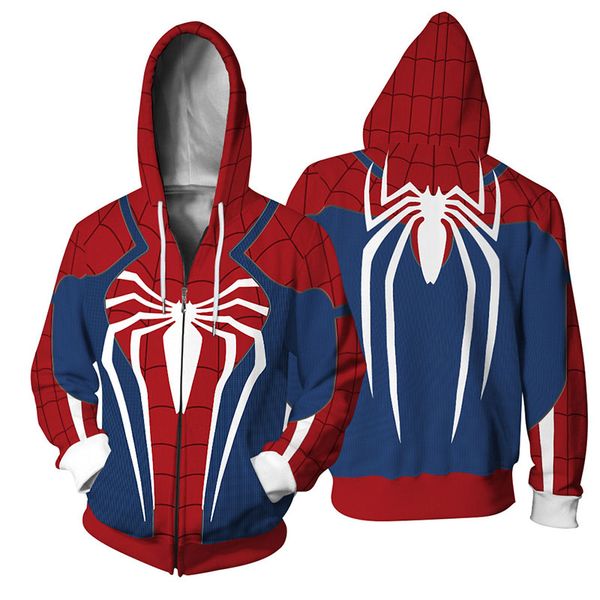 new style men's designer hoodies stretch sweatshirts rap hip hop zipper cardigan 3d printing spider-man clothing couples with s-5xl 001, Black
new style men's designer hoodies stretch sweatshirts rap hip hop zipper cardigan 3d printing spider-man clothing couples with s-5xl 001, Black