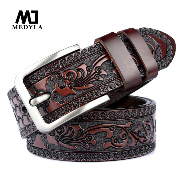 medyla belts for men cow genuine leather embossing belt male fashion classic vintage pin buckle strap for, Black;brown
medyla belts for men cow genuine leather embossing belt male fashion classic vintage pin buckle strap for, Black;brown
