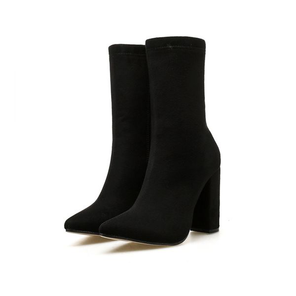 winter black boots ladies casual fashion pointed toe club thick high heels booties non slip plus size women's shoes
winter black boots ladies casual fashion pointed toe club thick high heels booties non slip plus size women's shoes