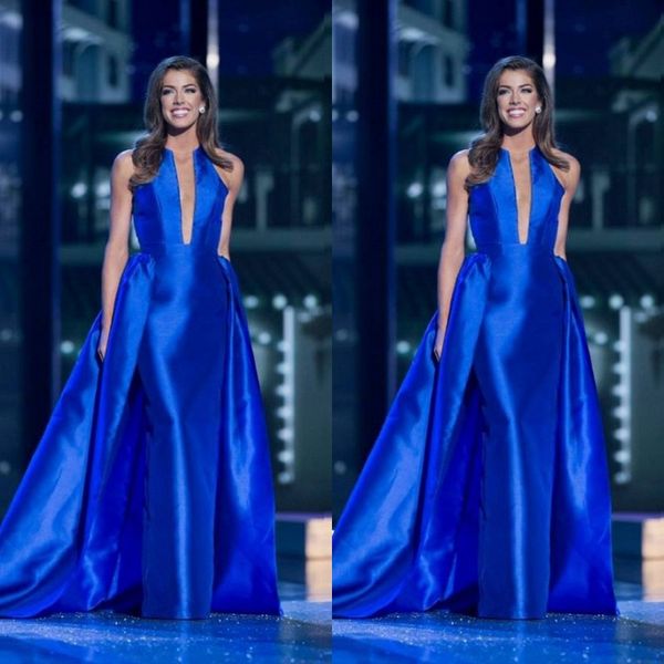 modern jewel neck sleeveless satin mermaid evening formal dresses 2020 fashion royal blue red carpet celebrity dresses with detachable train, Black;red
modern jewel neck sleeveless satin mermaid evening formal dresses 2020 fashion royal blue red carpet celebrity dresses with detachable train, Black;red