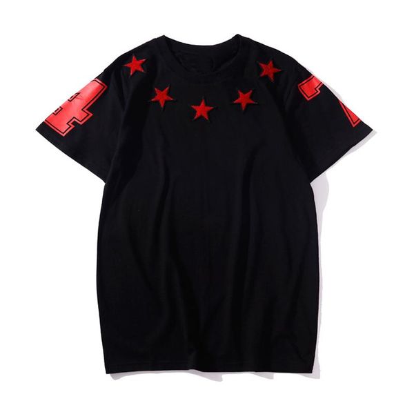 new mens womens luxury designer t shirts hip hop t shirt short sleeves fashion five pointed star printing mens designer t shirt size s-3xl, White;black
new mens womens luxury designer t shirts hip hop t shirt short sleeves fashion five pointed star printing mens designer t shirt size s-3xl, White;black