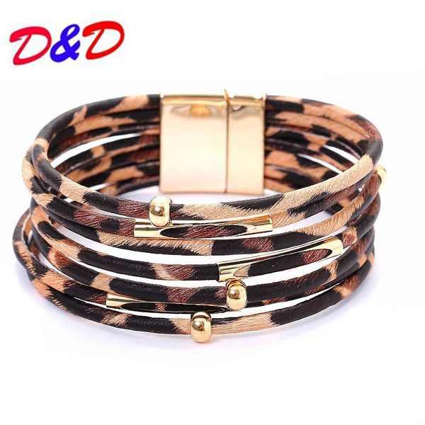 d&d leopard leather bracelets for women fashion bracelets & bangles elegant multilayer wrap wide bracelet jewelry, Golden;silver
d&d leopard leather bracelets for women fashion bracelets & bangles elegant multilayer wrap wide bracelet jewelry, Golden;silver