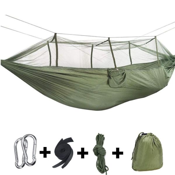 outdoor games & activities camping hammocks with mosquito net 1-2 person portable travel fabric hanging swing bed garden furniture
outdoor games & activities camping hammocks with mosquito net 1-2 person portable travel fabric hanging swing bed garden furniture