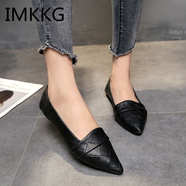 woman flats pointed toe slip on shoes woman ballet flats pu leather loafers boat shoes weave ladies zapatos muje a00113, Black
woman flats pointed toe slip on shoes woman ballet flats pu leather loafers boat shoes weave ladies zapatos muje a00113, Black