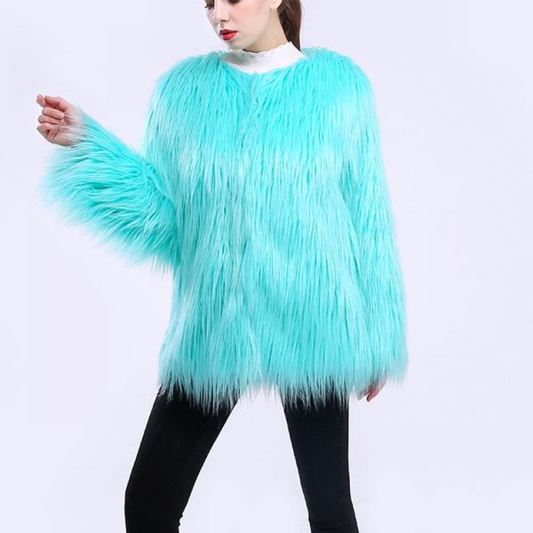women's fur & faux women fluffy warm female outerwear autumn winter coat jacket fashion furry long sleeve hairy collarless overcoat, Black
women's fur & faux women fluffy warm female outerwear autumn winter coat jacket fashion furry long sleeve hairy collarless overcoat, Black