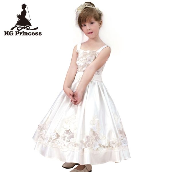 formal children dress for 6 years flower girl dresses embroidery satin white first holy communion gowns plus size, Red;yellow
formal children dress for 6 years flower girl dresses embroidery satin white first holy communion gowns plus size, Red;yellow