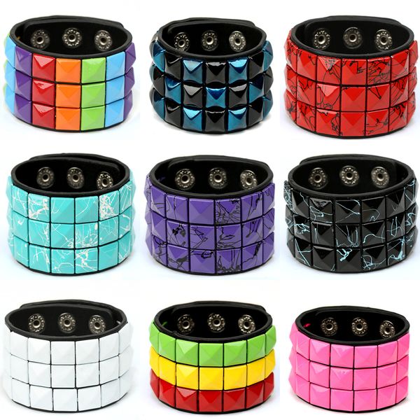 fashion 9 color double belt leather wrist friendship big wide bracelet for male female buckle vintage punk jewelry, Golden;silver
fashion 9 color double belt leather wrist friendship big wide bracelet for male female buckle vintage punk jewelry, Golden;silver