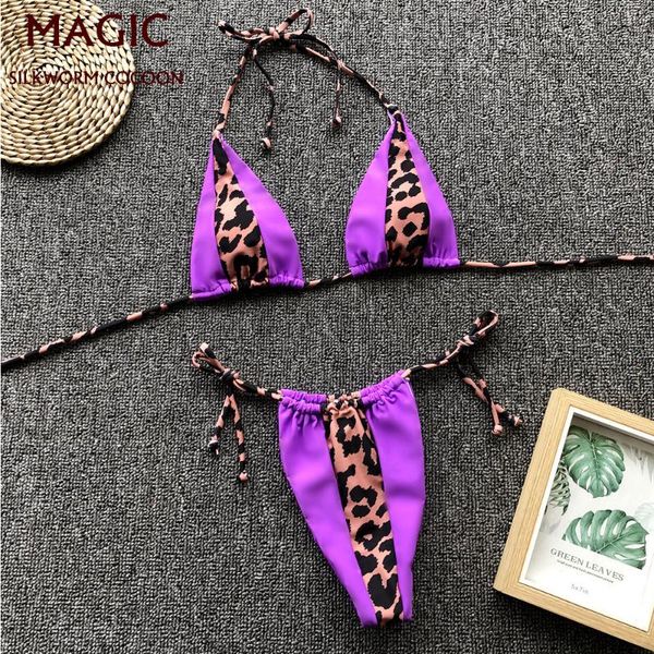 halter swimsuit women thong micro bikini set push up brazilian leopard print patchwork swimwear string mini bathing suit, White;black
halter swimsuit women thong micro bikini set push up brazilian leopard print patchwork swimwear string mini bathing suit, White;black