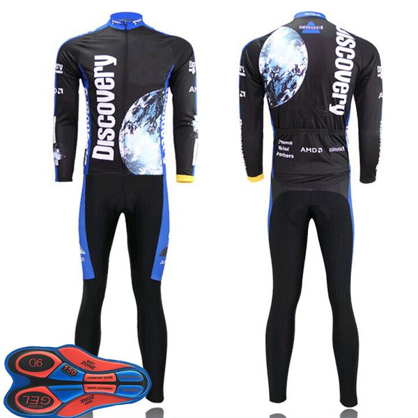 men cycling clothing discovery long sleeve cycling jersey sets 9d gel pad ropa ciclismo novelty jersey cycle clothing, Black;blue
men cycling clothing discovery long sleeve cycling jersey sets 9d gel pad ropa ciclismo novelty jersey cycle clothing, Black;blue