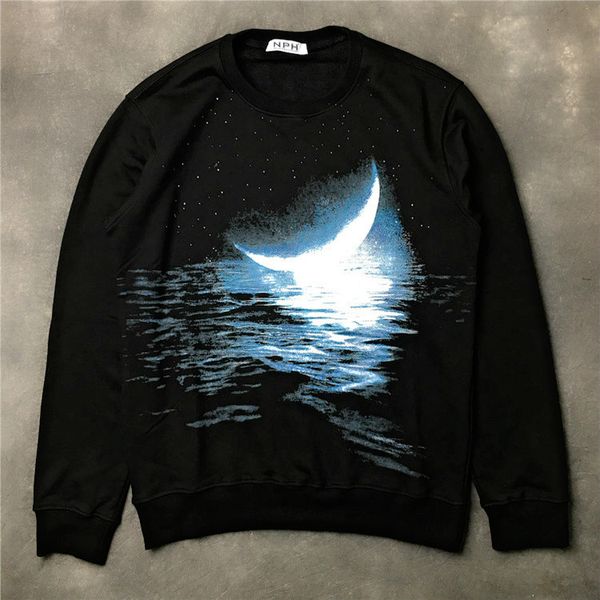 mens designer hoodies givh11 new fashion brand luxury starry sea moon printed sanitary clothes, Black
mens designer hoodies givh11 new fashion brand luxury starry sea moon printed sanitary clothes, Black