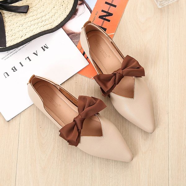 bow-knot korean shoes female footwear shallow mouth large size women casual sneaker pointed toe butterfly 2020 driving dress, Black 
bow-knot korean shoes female footwear shallow mouth large size women casual sneaker pointed toe butterfly 2020 driving dress, Black