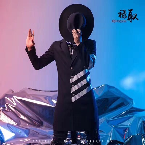 s-6xlsouth korean male model personality trend fashion trench coat coat nightclub male singer bar performance clothing men, Tan;black
s-6xlsouth korean male model personality trend fashion trench coat coat nightclub male singer bar performance clothing men, Tan;black