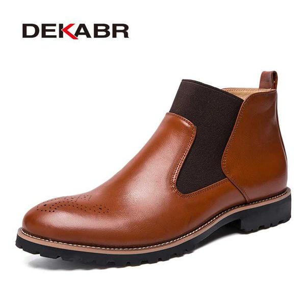 dekabr autumn winter genuine leather ankle boots men shoes with fur warm vintage classic male casual motorcycle boot, Black
dekabr autumn winter genuine leather ankle boots men shoes with fur warm vintage classic male casual motorcycle boot, Black