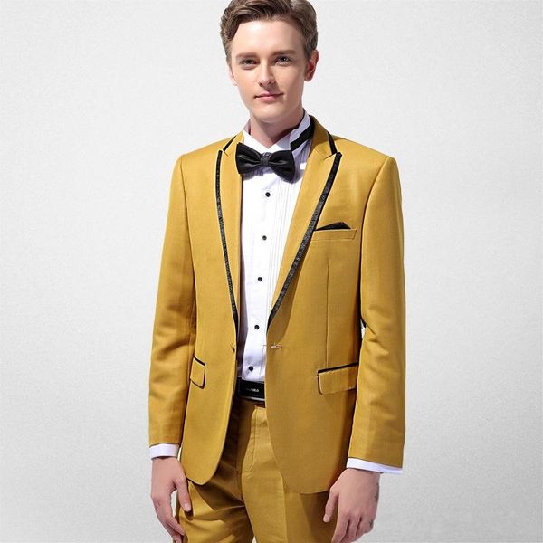 center vent groom tuxedos gold man suit peak lapel wedding groomsman/men's suits bridegroom custom made (jacket+pants+ bow tie )a6, Black;gray
center vent groom tuxedos gold man suit peak lapel wedding groomsman/men's suits bridegroom custom made (jacket+pants+ bow tie )a6, Black;gray