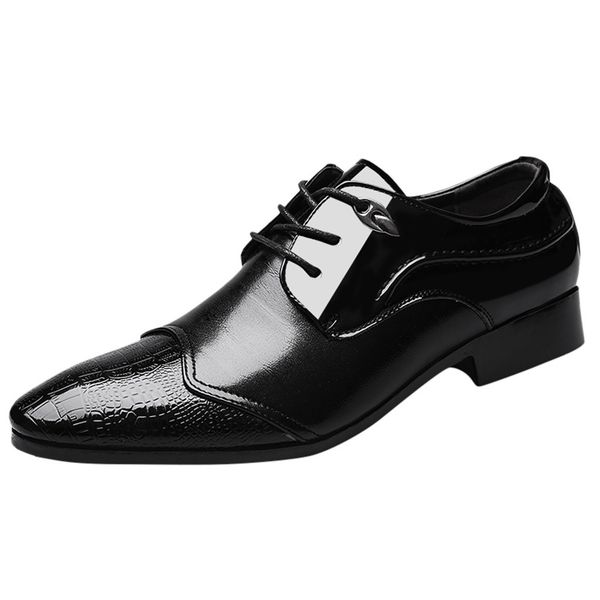 luxury business leather shoes men breathable rubber formal dress shoes male office wedding flats footwear, Black
luxury business leather shoes men breathable rubber formal dress shoes male office wedding flats footwear, Black