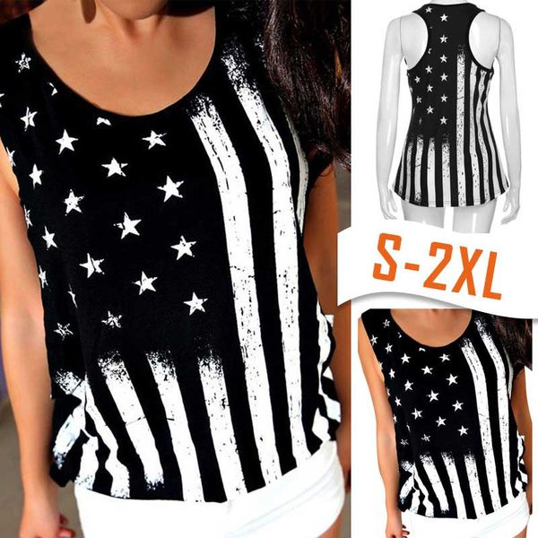 womail women t-shirt summer fashion casual print american flag sleeveless tank crop vest t-shirt daily 2019 dropship f7, White
womail women t-shirt summer fashion casual print american flag sleeveless tank crop vest t-shirt daily 2019 dropship f7, White