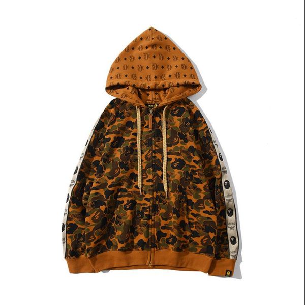 men shark mouth printed camo patchwork hoodies camo cardigan hoodie hip hop streetwear designer brand bape women sweatshirts, Black
men shark mouth printed camo patchwork hoodies camo cardigan hoodie hip hop streetwear designer brand bape women sweatshirts, Black
