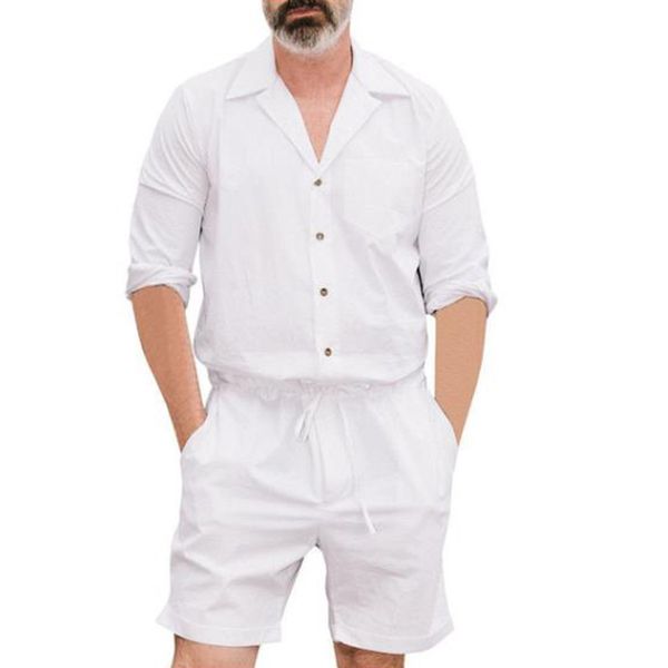 e-baihui men casual short sleeve stylish jumpsuits lace up seaside overalls male rompers slim casual solid cotton beach hawaii clothes 67, White;black
e-baihui men casual short sleeve stylish jumpsuits lace up seaside overalls male rompers slim casual solid cotton beach hawaii clothes 67, White;black