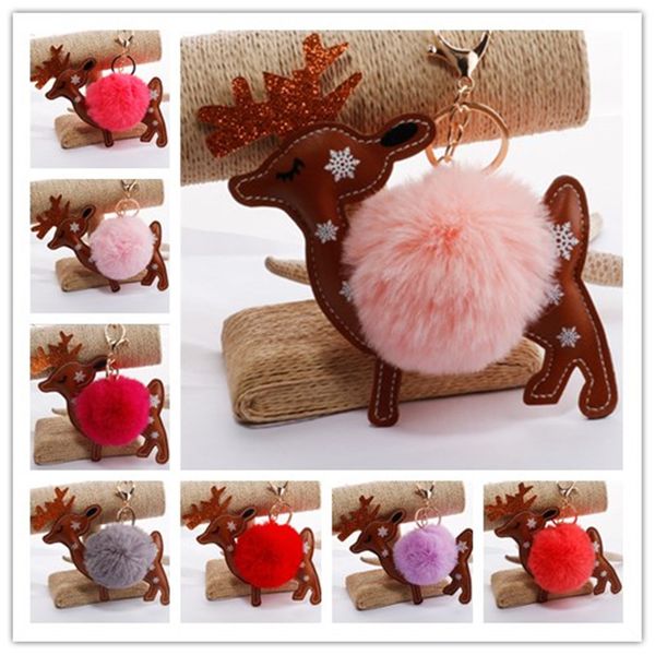 1pc cute elk key ring xmas key chain pendant reindeer plush hanging bag decoration christmas decor party supplies accessories, Silver
1pc cute elk key ring xmas key chain pendant reindeer plush hanging bag decoration christmas decor party supplies accessories, Silver