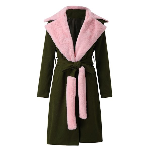 winter coat women casual new fashion coat thicken turn-down collar woolen with fur collar double sided woolen k104, Black
winter coat women casual new fashion coat thicken turn-down collar woolen with fur collar double sided woolen k104, Black