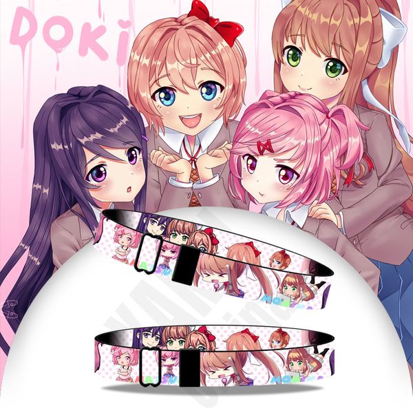 doki doki literature club wristband adjustable ribbon 3d printing hand strap hiphop bangle cosplay accessories prop gift trinket, Black
doki doki literature club wristband adjustable ribbon 3d printing hand strap hiphop bangle cosplay accessories prop gift trinket, Black