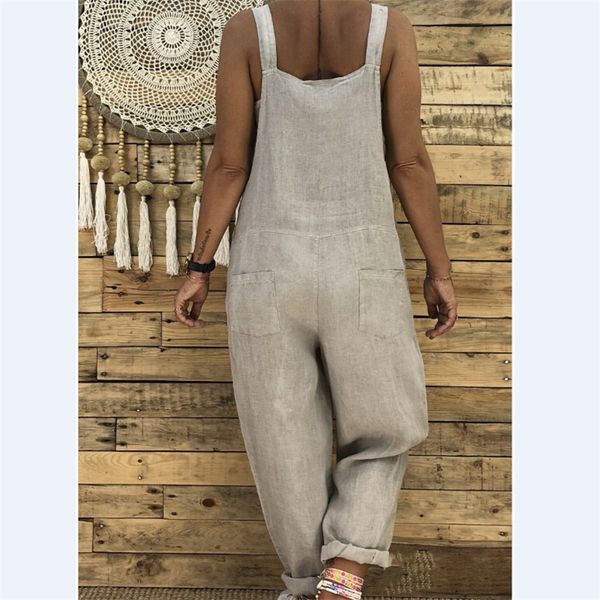 women's jumpsuits & rompers fashion spring summer women strappy cotton linen long casual solid dungarees loose bib overalls, Black;white
women's jumpsuits & rompers fashion spring summer women strappy cotton linen long casual solid dungarees loose bib overalls, Black;white