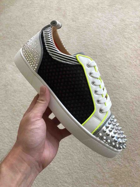 мужчины отдых квартира mesh red bottom шипастых мужская обувь louflat младших шипов degra версия мульти шпилька red подошва высокого качеств, Black
мужчины отдых квартира mesh red bottom шипастых мужская обувь louflat младших шипов degra версия мульти шпилька red подошва высокого качеств, Black