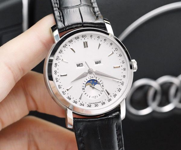 watches 9100 reform cal.381 automatic movement watches 316l steel mineral sapphire wristwatch men moon phase mechanical watch, Slivery;brown
watches 9100 reform cal.381 automatic movement watches 316l steel mineral sapphire wristwatch men moon phase mechanical watch, Slivery;brown