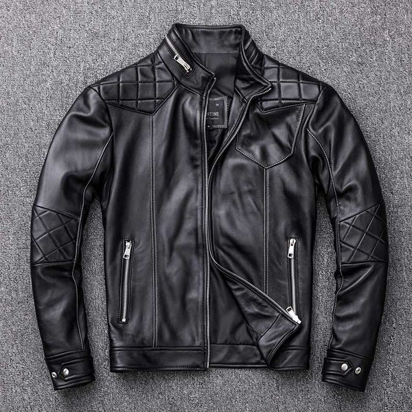 men's leather & faux jacket 2021 genuine fashion men short slim fit sheepskin black stand collar motorcycle biker coat
men's leather & faux jacket 2021 genuine fashion men short slim fit sheepskin black stand collar motorcycle biker coat