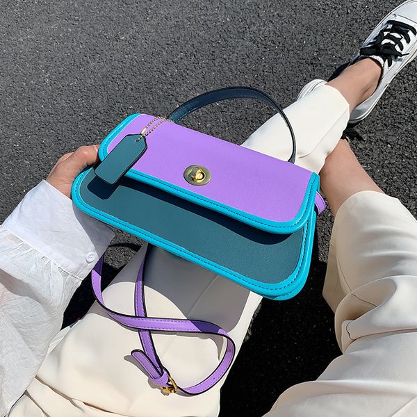 original design 2020 new fashion shoulder bag slung handbag contrast color popular girls style
original design 2020 new fashion shoulder bag slung handbag contrast color popular girls style