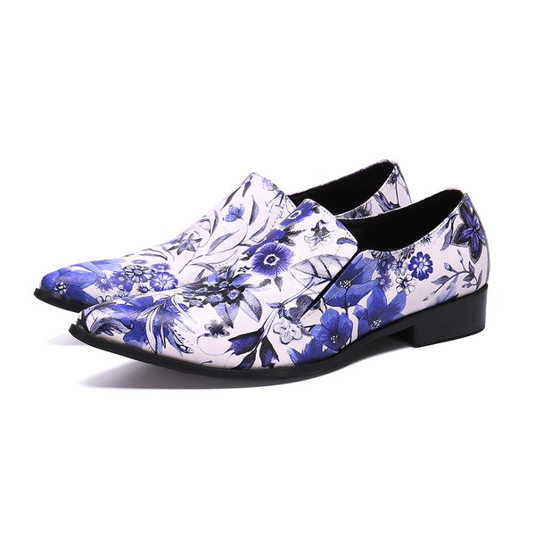 british style man new real leather shoes fashion print men pointed toe loafers large size handmade slip on shoes, Black
british style man new real leather shoes fashion print men pointed toe loafers large size handmade slip on shoes, Black