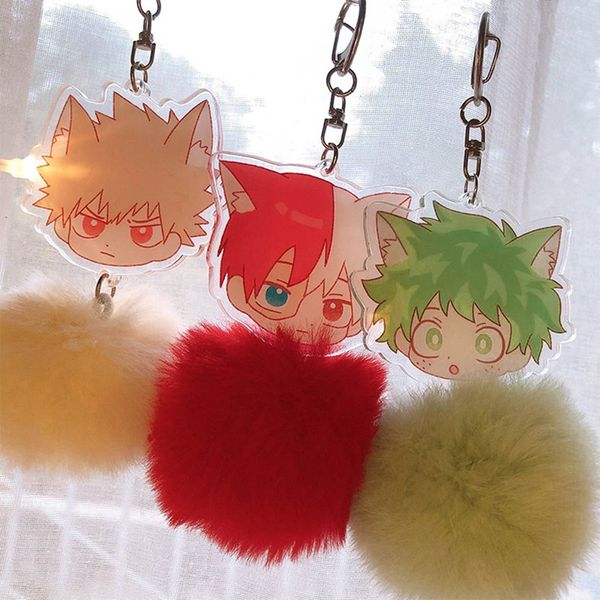 anime my boku no hero academia midoriya izuku bakugou katsuki cosplay acrylic cute keychain plush ball keyring bag pendant gifts, Silver
anime my boku no hero academia midoriya izuku bakugou katsuki cosplay acrylic cute keychain plush ball keyring bag pendant gifts, Silver