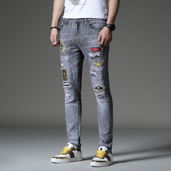 2020 retro blue cat with scratch personality men's big brand men true mens ripped skinny designer biker print jeans pants rock revival
2020 retro blue cat with scratch personality men's big brand men true mens ripped skinny designer biker print jeans pants rock revival