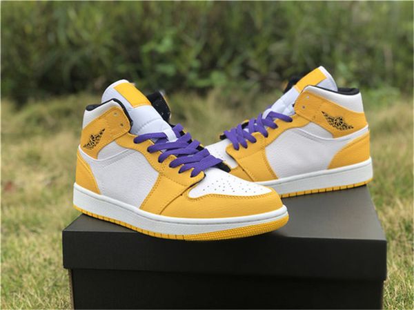 2019 release air mid 1 laker nrg men basketball shoes 852542-700 retro white yellow purple 1s authentic shoes sneakers with box, Black
2019 release air mid 1 laker nrg men basketball shoes 852542-700 retro white yellow purple 1s authentic shoes sneakers with box, Black
