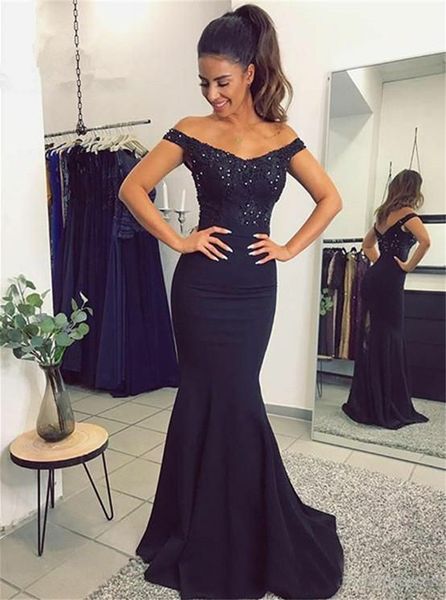 beaded satin mermaid evening dresses with lace appliques navy blue long formal evening gowns robe de soiree, Black;red
beaded satin mermaid evening dresses with lace appliques navy blue long formal evening gowns robe de soiree, Black;red