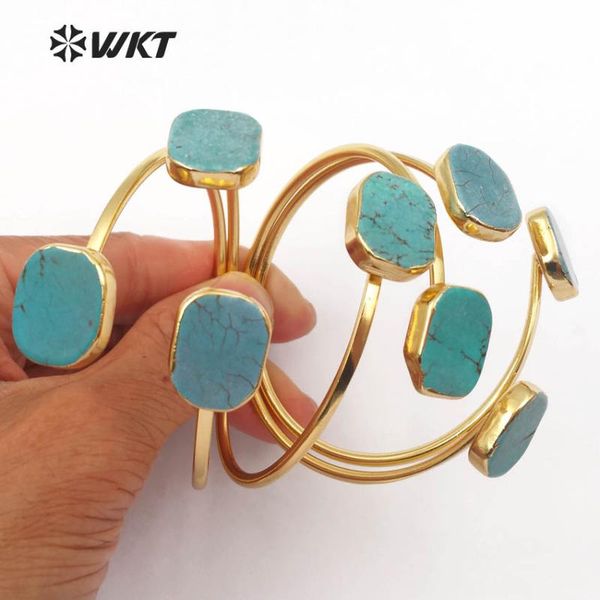 wt-b097 wholesale 24k gold electroplated adjustable green howllite bangles natural green stone adjustable bangles fashion bangle, Black
wt-b097 wholesale 24k gold electroplated adjustable green howllite bangles natural green stone adjustable bangles fashion bangle, Black