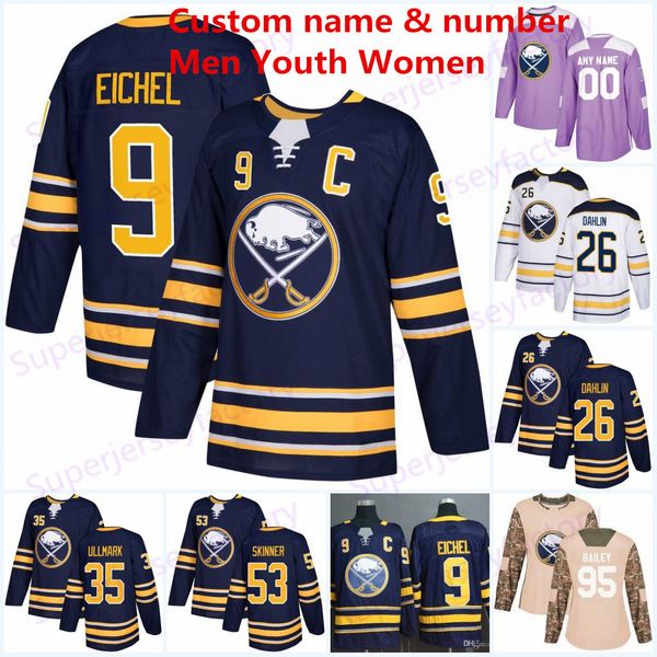 Buffalo Sabres 9 Jack Eichel Jersey 26 Rasmus Dahlin 53 Jeff Skinner 11 Gilbert Perreault 16 Pat LaFontaine90 O'Reilly Hockey jerseys
Buffalo Sabres 9 Jack Eichel Jersey 26 Rasmus Dahlin 53 Jeff Skinner 11 Gilbert Perreault 16 Pat LaFontaine90 O'Reilly Hockey jerseys
