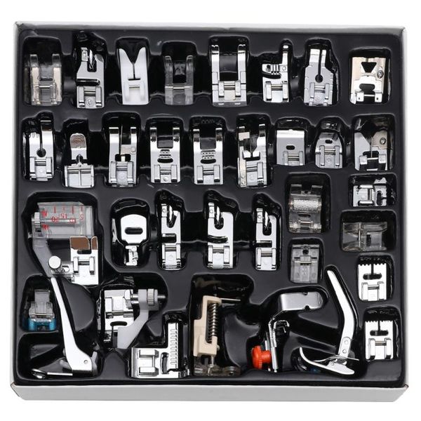 35 pcs in 1 set sewing machine presser foot rolled hem accessories presser foot set for low shank sewing machine baby lock with, Black
35 pcs in 1 set sewing machine presser foot rolled hem accessories presser foot set for low shank sewing machine baby lock with, Black
