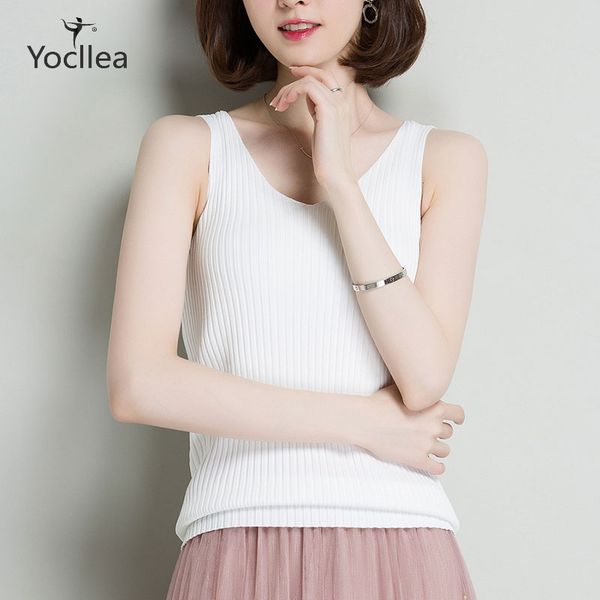 new knitted tank women v-neck sleeveless vest t shirt slim 2019 summer ladies strap short basic knit shirt, White
new knitted tank women v-neck sleeveless vest t shirt slim 2019 summer ladies strap short basic knit shirt, White