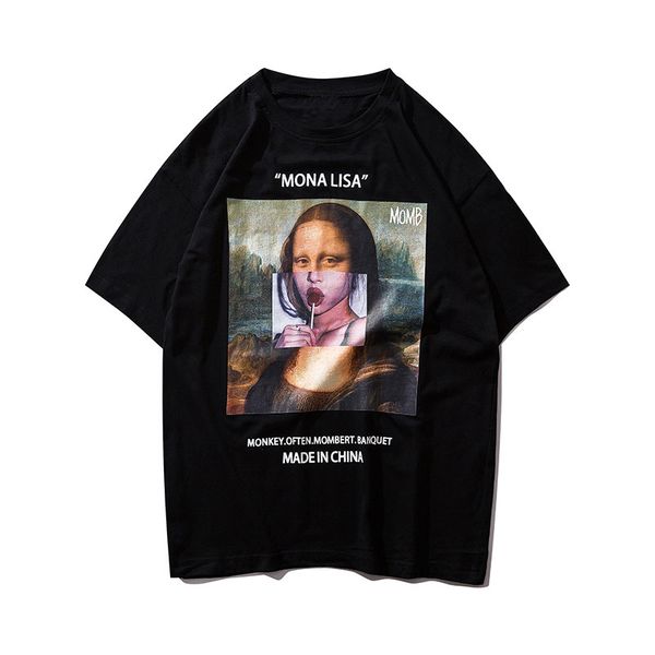 men funny mona lisa printed short sleeve t shirts streetwear summer harajuku hip hop tees fashion male tshirts, White;black
men funny mona lisa printed short sleeve t shirts streetwear summer harajuku hip hop tees fashion male tshirts, White;black
