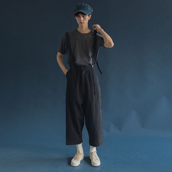 new 2018 men's clothing gd hair stylist fashion retro loose removable rompers cotton linen couple suspenders bib pants costumes, Black
new 2018 men's clothing gd hair stylist fashion retro loose removable rompers cotton linen couple suspenders bib pants costumes, Black